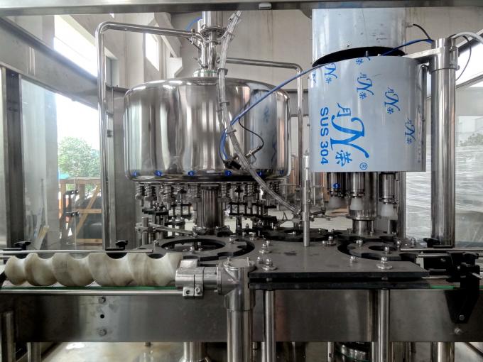 6.68kw ha purificato l'imbottigliamento di vetro di latte e la macchina di coperchiamento 2 in-1 per la piccola fabbrica 0