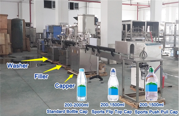 A - La linea di produzione completa completa dell'acqua di Z include la macchina di rifornimento dell'acqua/l'attrezzatura imballaggio dell'acqua 2