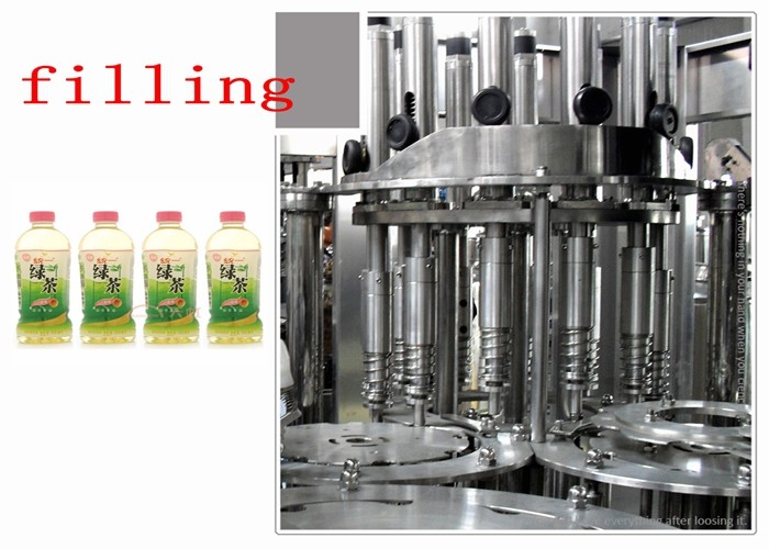 500ml Plastic Bottle Tea Hot Filling Machine High Level 2450 * 1800 * 2200mm