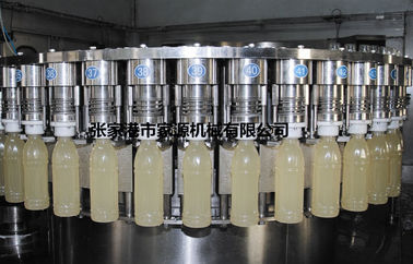 Hot Filling Fruit Juice Packaging Machine , 4000 - 6000 BPH Liquid Filling Machine